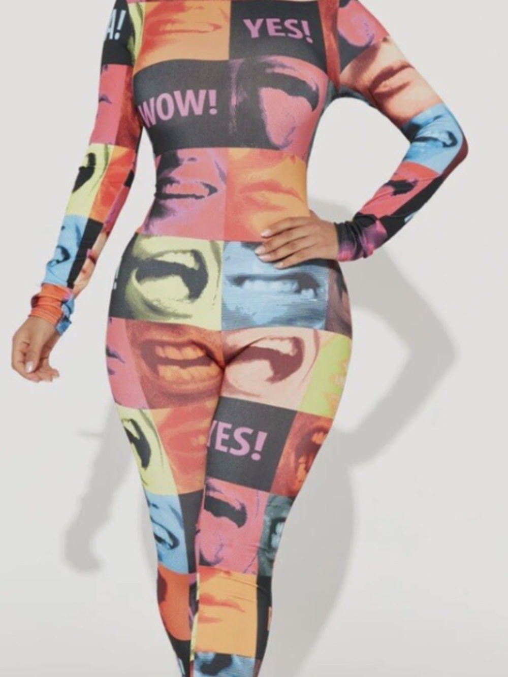 Multicolor Sheer Jumpsuit NWT